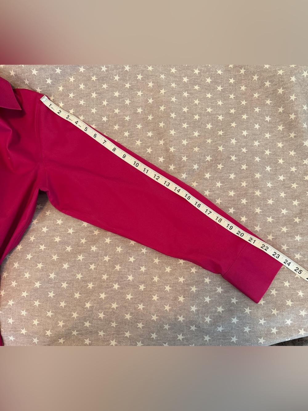 Chico’s fuschia pink “no iron” oxford button up. Size L / 12 - Picture 6 of 8
